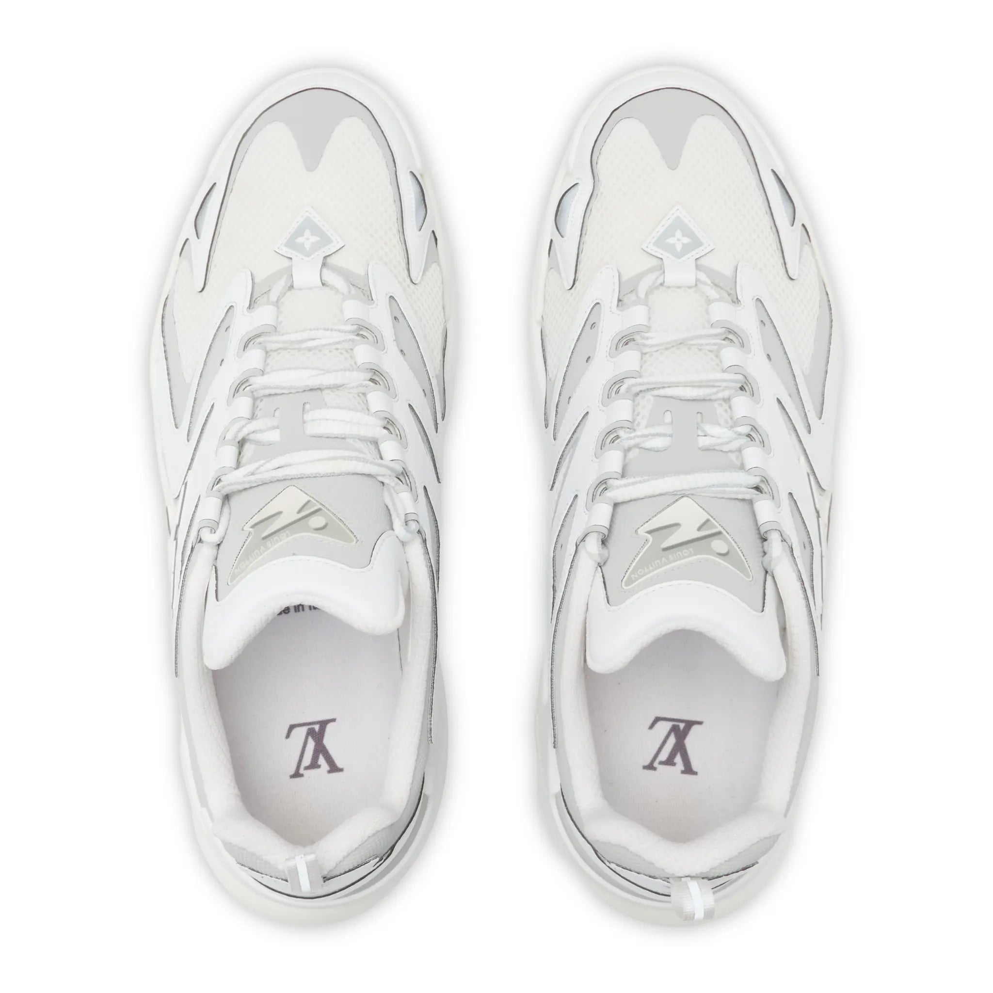 Upper View of Preloved - Louis Vuitton LV Tatic White Sneaker NVPROD4290071V